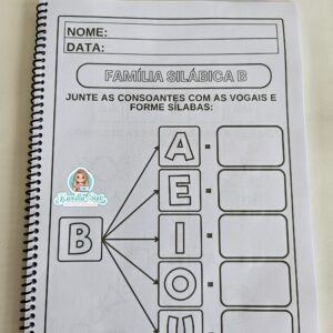 Apostila Famílias Silábicas Simples com atividades de B a Z