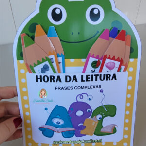 Fichas de Leitura Sapinho com frases