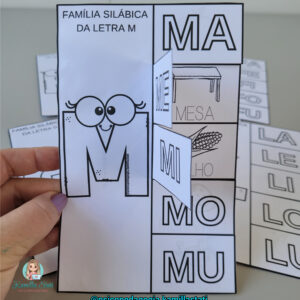 Famílias Silábicas Lúdicas: atividade de recortar e colar para imprimir