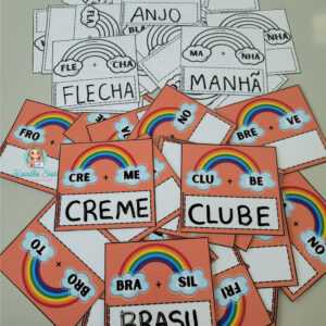 Formando Palavras Complexas Dissílabas: fichas para imprimir