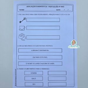 Avaliação Diagnóstica 4º Ano: Português e Matemática
