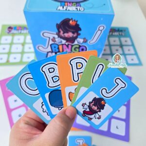 Bingo do Alfabeto Jesus: 26 Cartelas