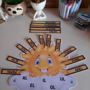 Fichas de Leitura AL EL IL OL UL: 160 Fichas
