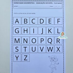 Sondagem Diagnóstica 4 a 6 Anos: Educação Infantil